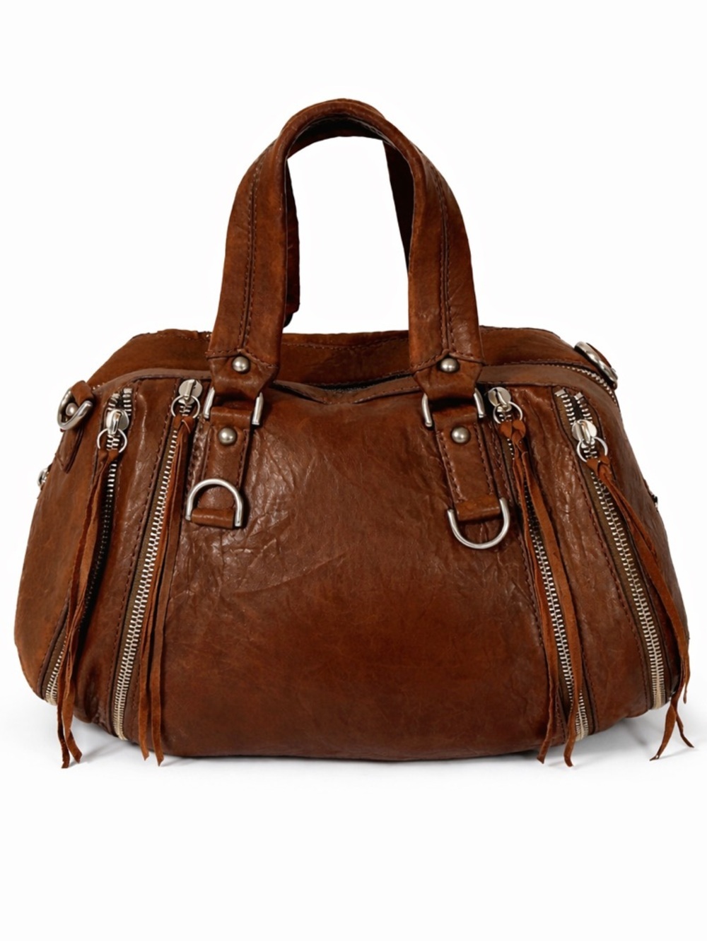 Botkier Brown Leather Satchel Structured hobo Handbag Everyday bag - Picture 2 of 14